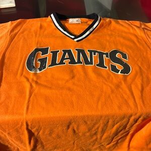 Orange youth Giants cotton T-shirt size L